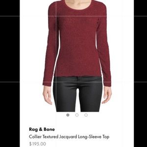 Rag and bone Collier jacquard top